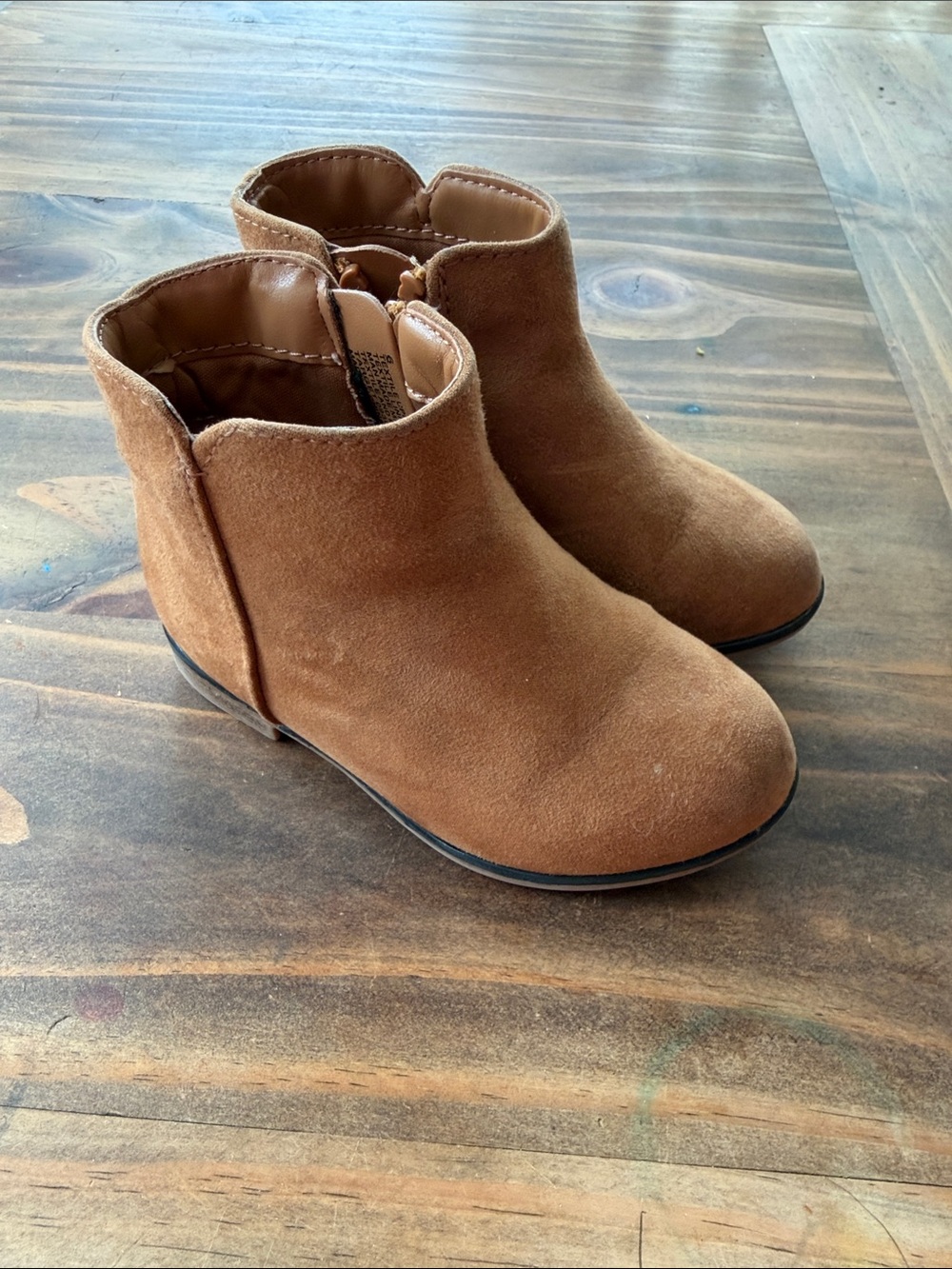 Cat & Jack Kids Tan Suede Ankle Boots